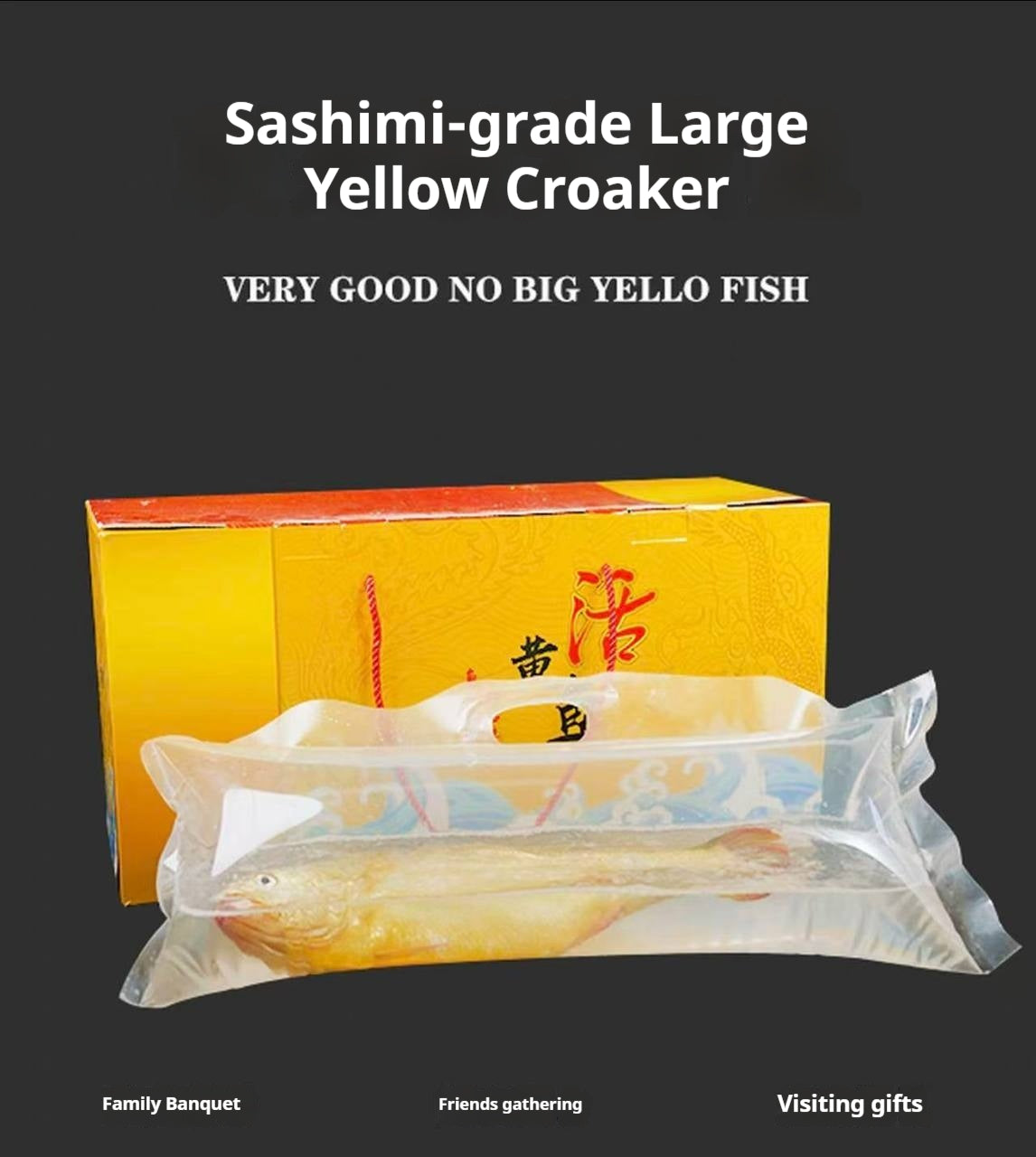 Sea-farmed yellow croaker, delivered live to your door — triple compensation for dead fish!